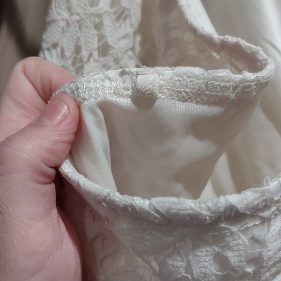 White lace dress set szM - Picture 3 of 9